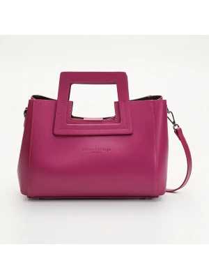 maison héritage PARIS Skórzana torebka "Jini" w kolorze różowym - 30 x 22 x 10 cm rozmiar: onesize