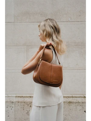 maison héritage PARIS Skórzana torebka "Lirio" w kolorze jasnobrązowym - 27 x 21 x 8 cm rozmiar: onesize