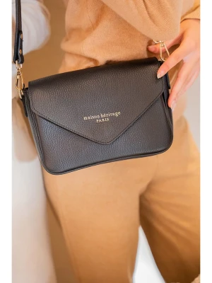 maison héritage PARIS Skórzana torebka "Mariam" w kolorze czarnym - 22 x 16 x 6 cm rozmiar: onesize