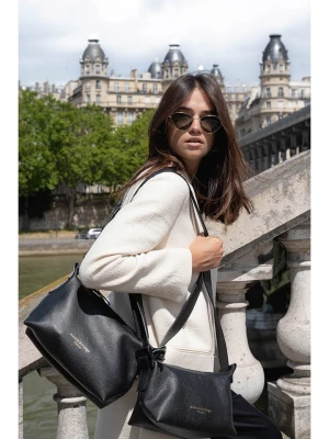 maison héritage PARIS Skórzana torebka "Mini July" w kolorze czarnym - 30 x 16 x 13 cm rozmiar: onesize