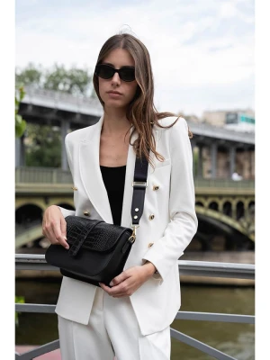 maison héritage PARIS Skórzana torebka "Monica" w kolorze czarnym - 23 x 14 x 7 cm rozmiar: onesize