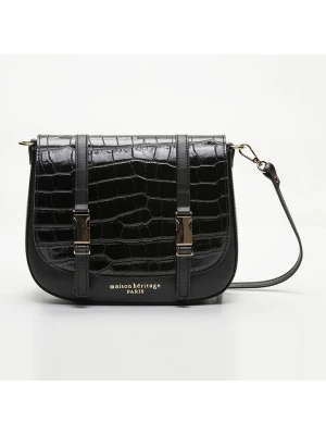 maison héritage PARIS Skórzana torebka "Tex Croco" w kolorze czarnym - 25 x 19 x 9 cm rozmiar: onesize