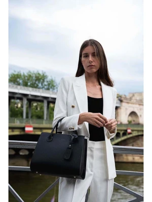 maison héritage PARIS Skórzana torebka "Trip Graine" w kolorze czarnym - 30 x 24 x 15 cm rozmiar: onesize