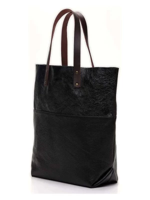 maison héritage PARIS Skórzany shopper bag "Alon" w kolorze czarnym - 43 x 43 x 12 cm rozmiar: onesize