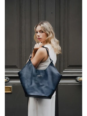 maison héritage PARIS Skórzany shopper bag "Cedro" w kolorze czarnym - 52 x 36 x 21 cm rozmiar: onesize