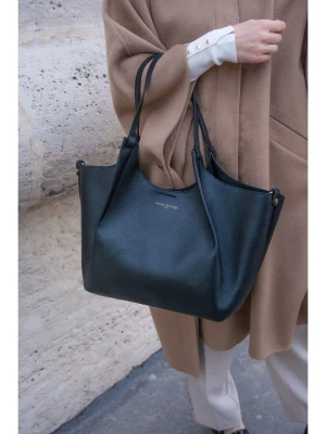 maison héritage PARIS Skórzany shopper bag "Ceto" w kolorze czarnym - 48 x 30 x 10 cm rozmiar: onesize