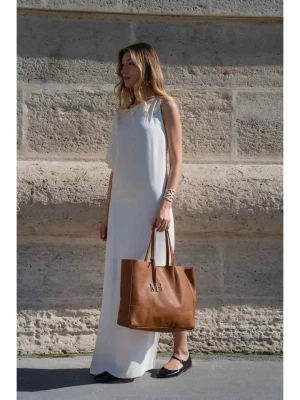 maison héritage PARIS Skórzany shopper bag "Diccia" w kolorze karmelowym - 40 x 30 x 11 cm rozmiar: onesize