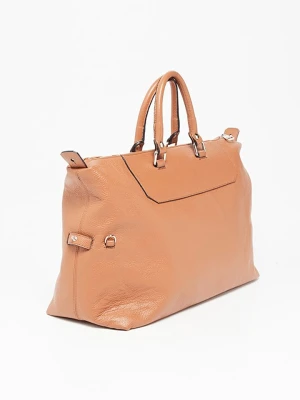 maison héritage PARIS Skórzany shopper bag "Diego" w kolorze karmelowym - 48 x 29 x 14, 5 cm rozmiar: onesize