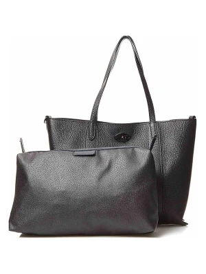 maison héritage PARIS Skórzany shopper bag "Elis" w kolorze czarnym - 41 x 30 x 10 cm rozmiar: onesize