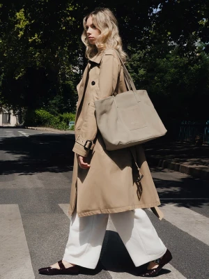 maison héritage PARIS Skórzany shopper bag "Rise" w kolorze brązowym - 52 x 31 cm rozmiar: onesize