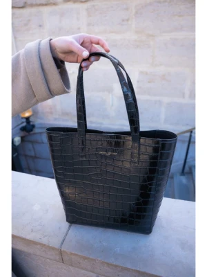 maison héritage PARIS Skórzany shopper bag "Runa" w kolorze czarnym - 28 x 32 x 12 cm rozmiar: onesize