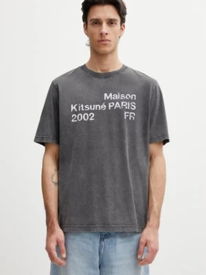 Maison Kitsuné 2002 T-shirt oversize bawełniany męski