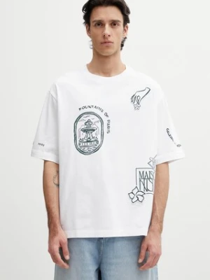 Maison Kitsuné Art Nouveau Stamps t-shirt oversize bawełniany męski