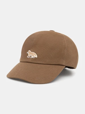 Maison Kitsuné czapka z daszkiem bawełniana Baby Fox