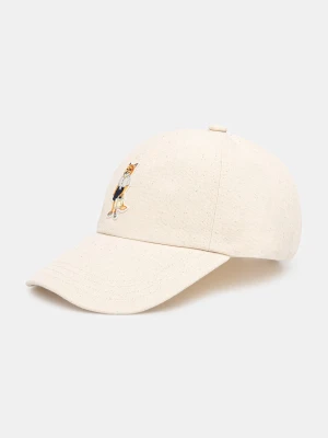 Maison Kitsuné Dressed Fox czapka z daszkiem bawełniana