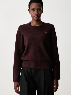 Maison Kitsuné Fox Head sweter wełniany damski