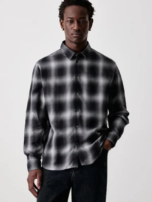 Maison Kitsuné Gradient koszula męska z bawełną