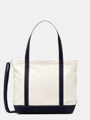 Maison Kitsuné Handwriting torebka tote damska bawełniana