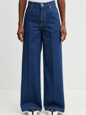 Maison Kitsuné jeansy relaxed fit damskie