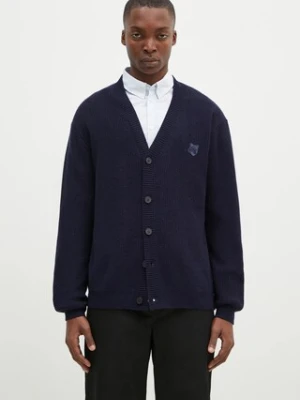 Maison Kitsuné kardigan z domieszką wełny Bold Fox Head