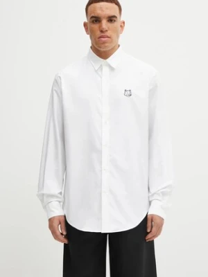 Maison Kitsuné koszula bawełniana Contour Fox Head Skate męska kolor biały relaxed z kołnierzykiem klasycznym MM00405WC5012