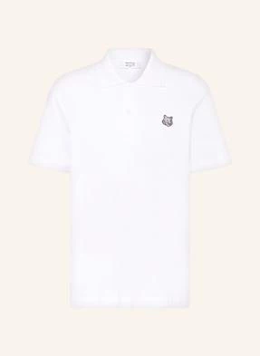 Maison Kitsuné Koszulka Polo Z Piki weiss MAISON KITSUNÉ