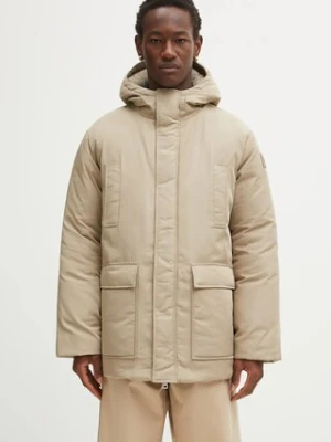 Maison Kitsuné kurtka Quilted Parka kolor beżowy zimowa PM02212WW9070