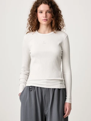 Maison Kitsuné longsleeve damski bawełniany z elastanem Baby Fox