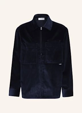 Maison Kitsuné Overjacket Ze Sztruksu blau MAISON KITSUNÉ