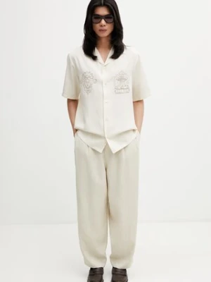 Maison Kitsuné Parisian Monuments Resort koszula z lyocellu męska