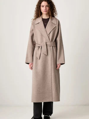 Maison Kitsuné płaszcz wełniany damski