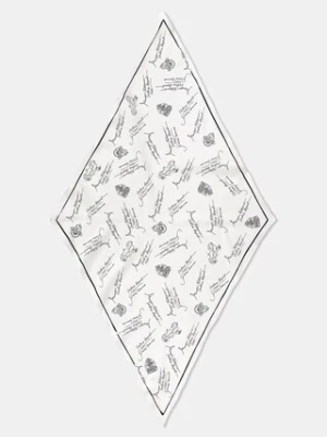 Maison Kitsuné Poetic Paris apaszka bawełniana damska