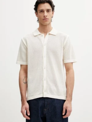 Maison Kitsuné polo swetrowe bawełniane męskie