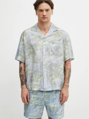 Maison Kitsuné Resort koszula męska z wiskozą