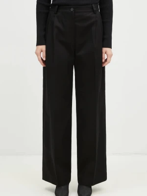 Maison Kitsuné spodnie bawełniane Double Pleated