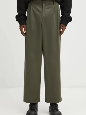Maison Kitsuné spodnie bawełniane Relaxed Pleated