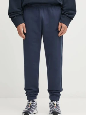 Maison Kitsuné spodnie dresowe bawełniane Bold Fox Head Patch Comfort męskie kolor granatowy gładkie MM01125KM0321