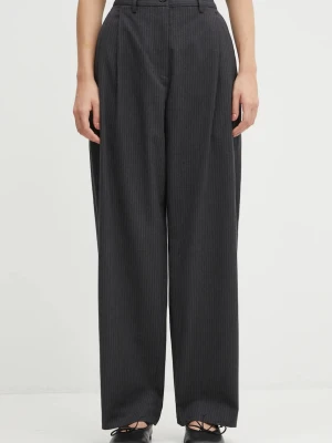 Maison Kitsuné spodnie z dodatkiem wełny Double Pleated