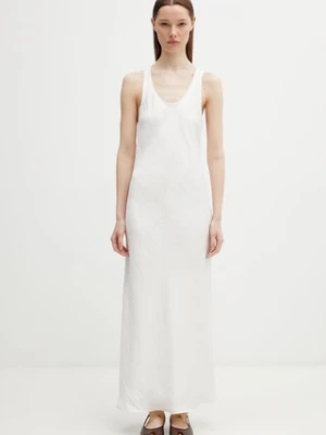 Maison Kitsuné sukienka gładka z lyocellem