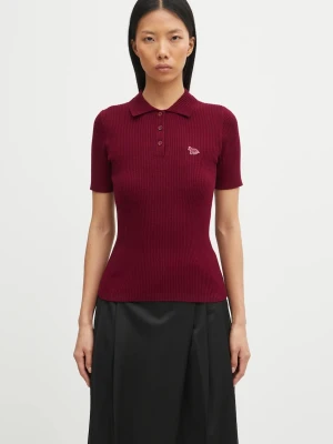 Maison Kitsuné sweter z dodatkiem wełny Baby Fox Fine Rib Wool