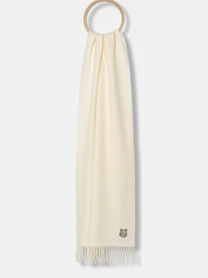 Maison Kitsuné szalik wełniany Bold Fox Head