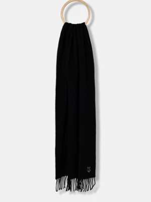 Maison Kitsuné szalik wełniany Bold Fox Head