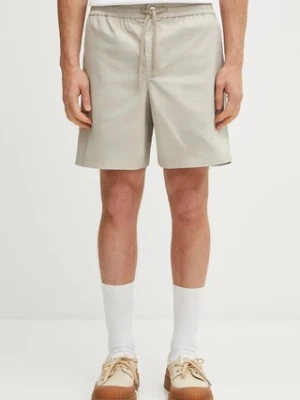 Maison Kitsuné szorty Elasticated męskie kolor beżowy OM01414WW9020