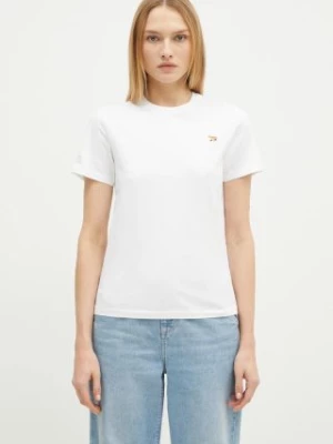 Maison Kitsuné t-shirt bawełniany Baby Fox Patch Regular Tee Shirt damski kolor biały MW00110KJ0008