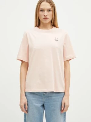 Maison Kitsuné t-shirt bawełniany Bold Fox Head Patch Comfort damski kolor pomarańczowy MW00127KJ0119