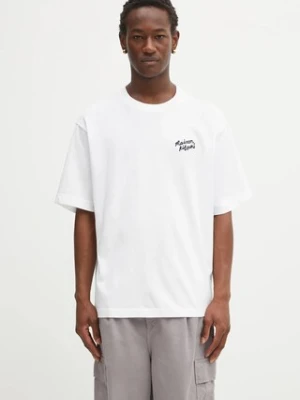 Maison Kitsuné t-shirt bawełniany Maison Kitsune Handwriting Embroidery