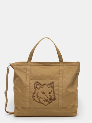 Maison Kitsuné torba bawełniana Fox Head Xl Tote