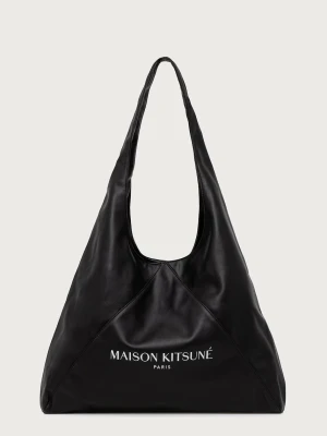 Maison Kitsuné Triangle torebka shopper damska z imitacji skóry