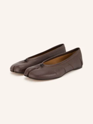 Maison Margiela Baleriny Tabi braun CIEMNOBRĄZOWY