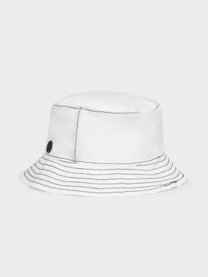 Maison Michel Paris Biały kapelusz typu bucket Jason